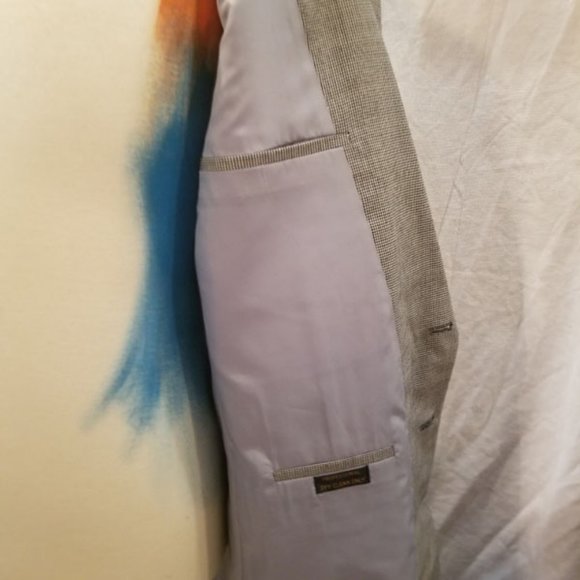 Vintage Oleg Cassini houndstooth mens sport jacket VGC 46r - Picture 8 of 10